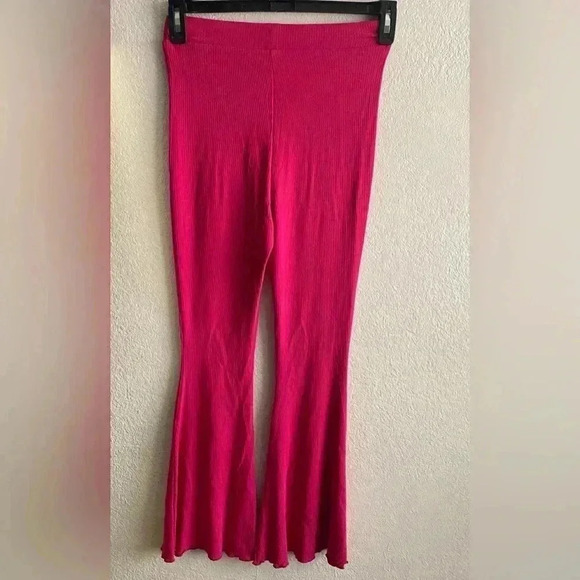 🆕NWOT Free People Flared Ribbed High Waist Pants XS🆕 - Picture 3 of 8
